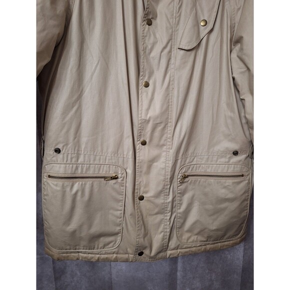 Vintage Lakeland Chore Jacket Barn Coat Womens Sz 40 Large Nylon Corduroy Collar - Picture 5 of 16